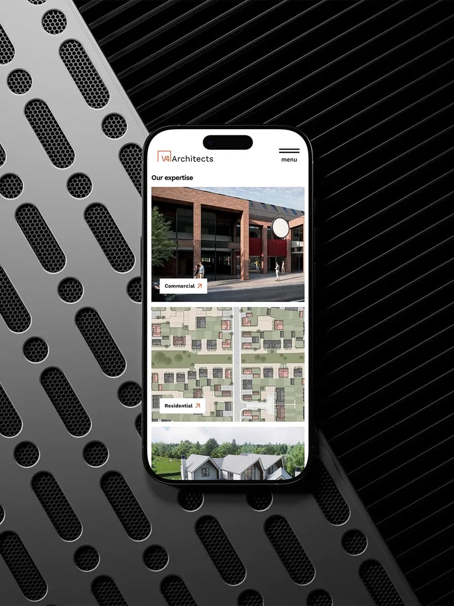 V4 Architects Website Mockup
