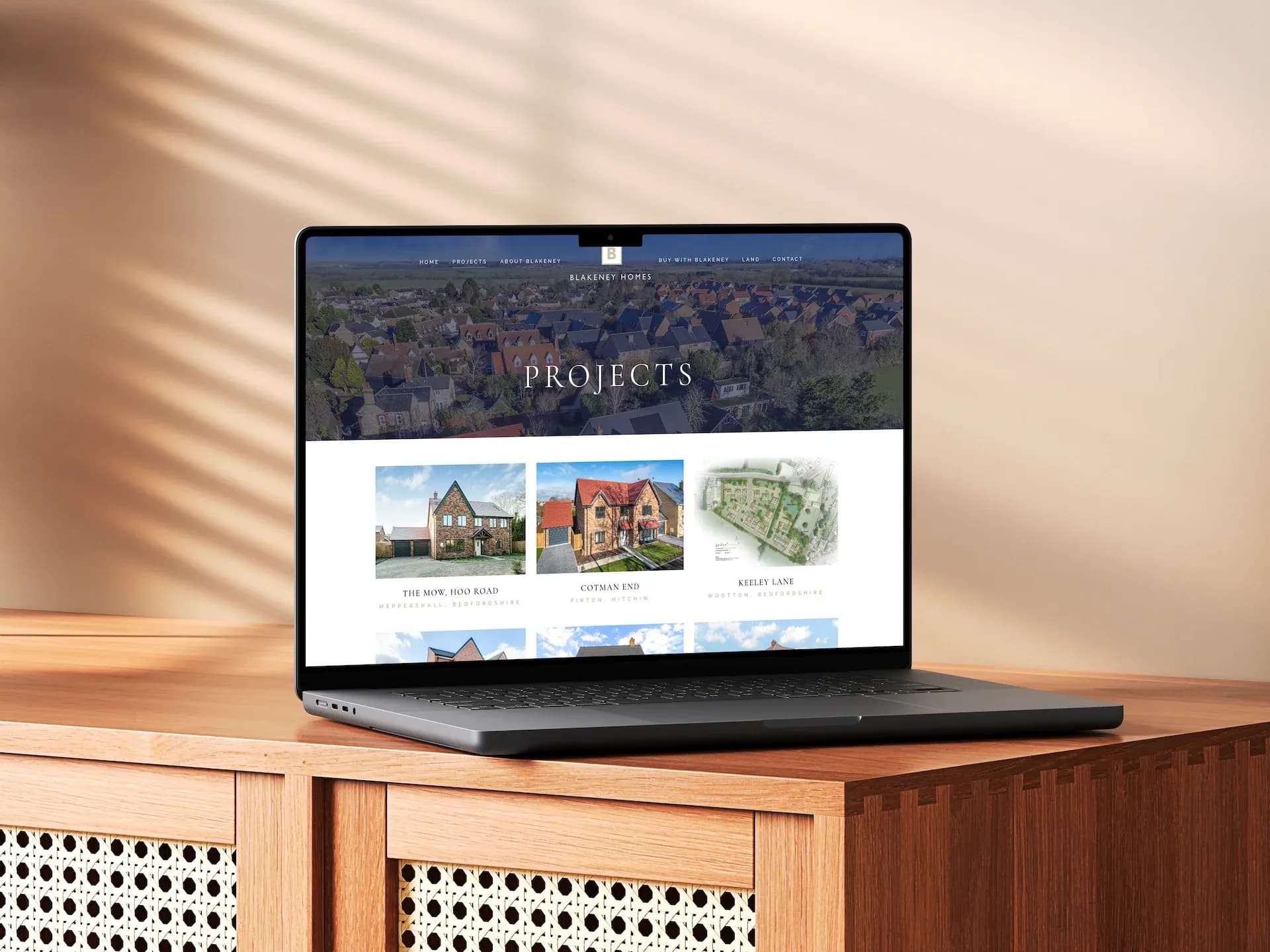 Home Developer Website Mockup