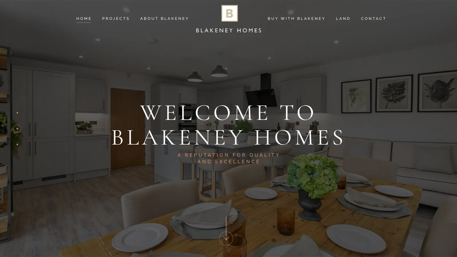 Home Developer Website Mockup