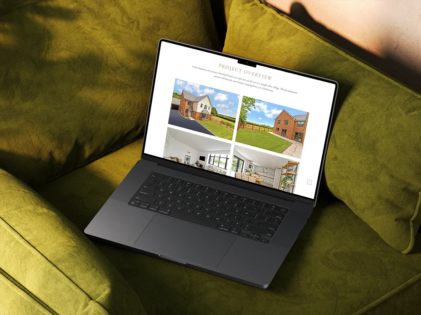 Home Developer Website Mockup