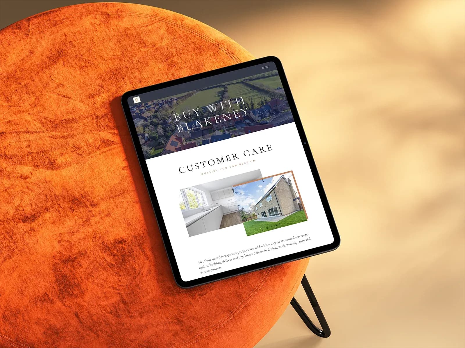 Home Developer Website Mockup