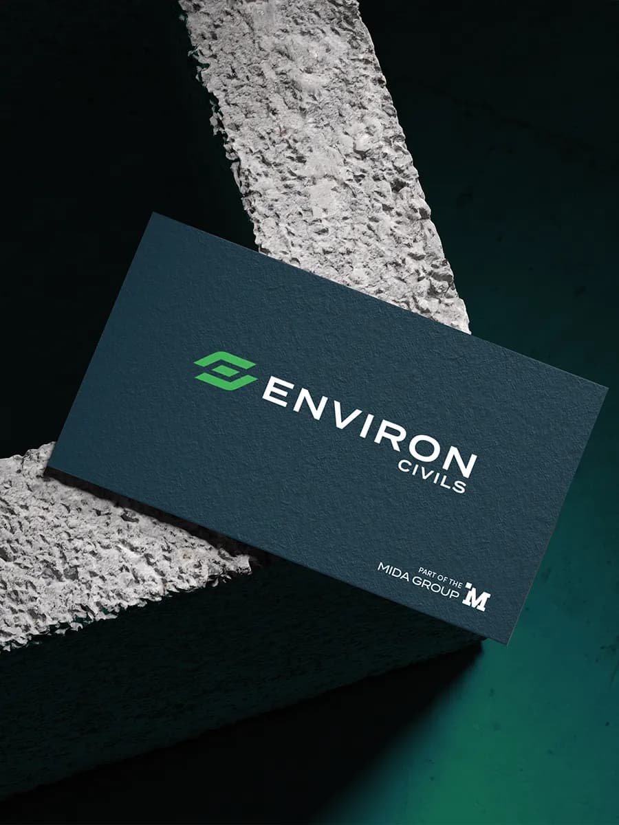 Environ Civils Mockup of business Card