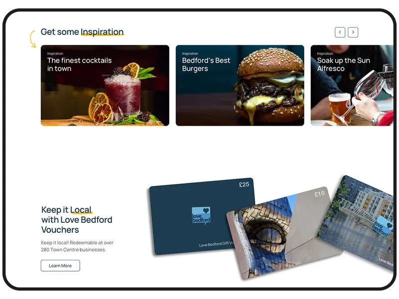 Destination Marketing Website on Mobile Device