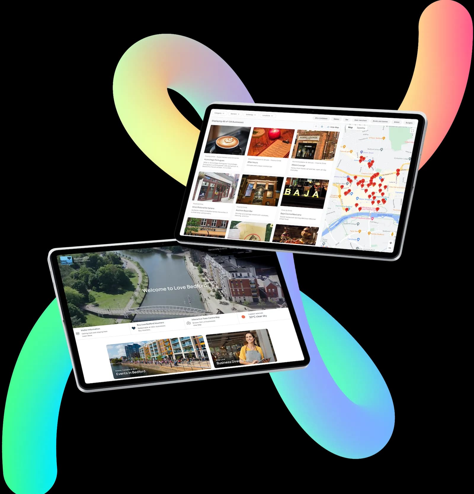 Destination Marketing Website on Mobile Device