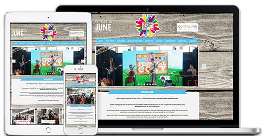 Responsive website showcase